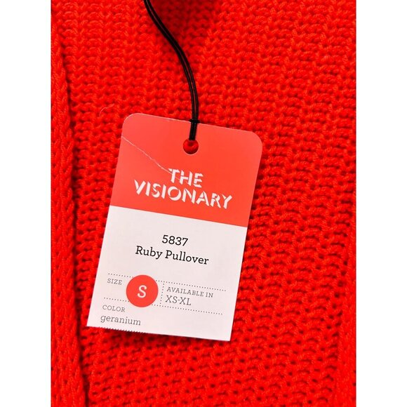 NWT CAbi 5837 Ruby Pullover The Visionary size Small Geranium - Picture 9 of 9